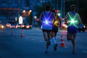 img 3 attached to 🏃 Gandecor LED High Visibility Reflective Vest for Safe Running, Walking, or Cycling