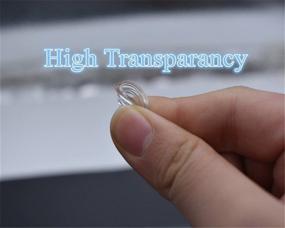 img 3 attached to 50-Piece Small Size Clear Glass Table Top Bumpers - Soft Material for Controlling Glass Table Movement