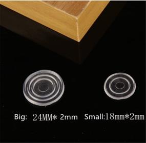 img 1 attached to 50-Piece Small Size Clear Glass Table Top Bumpers - Soft Material for Controlling Glass Table Movement