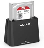 wavlink usb3.0 to sata hdd ssd docking station - supports 2.5/3.5 inch sata i/ii/iii, up to 6gbps, auto backup & sleep, hot-swappable, plug & play, tool-free, [10tb] capacity logo