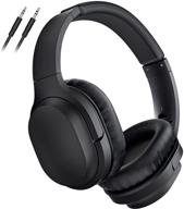 🎧 advanced 5 eq modes wireless headphones with cvc6.0 noise cancelling microphone, 40hrs playtime, wireless 5.0, stereo sound - perfect for travel, home office, tv logo