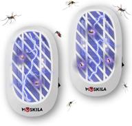 moskila bug zapper: electronic insect killer & fruit fly trap - 2 pack indoor bug zapper with blue light logo