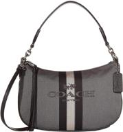 👛 elegant coach carriage jacquard sutton crossbody handbags & wallets - perfect for stylish women logo