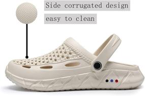 img 3 attached to 👞 Men's Lightweight Breathable Comfortable Slippers - NineCiFun Mules & Clogs Footwear