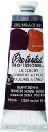 🎨 grumbacher pre-tested oil paint burnt sienna - 37ml/1.25 ounce (p023g) - professional quality logo