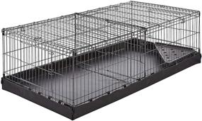 img 4 attached to 🐾 Versatile Small Pet Habitat Cage for Indoor-Outdoor Use - Amazon Basics Canvas Bottom Edition