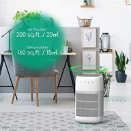 🌬️ 2-in-1 air purifier and dehumidifier: afloia q10 true hepa air purifier with h13 hepa filter, touch control, ultra quiet operation (200 sq.ft.) for smokers, pet hair and dander | efficient dehumidifier (215 sq.ft.) logo