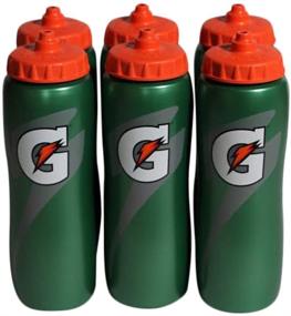 img 1 attached to 🥤 Gatorade 32 oz Squeeze Water Sports Bottle - 6 Pack - Enhanced 2014 Easy Grip Design