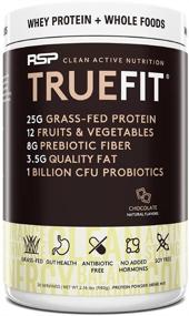 img 4 attached to 🥤 RSP TrueFit Protein Powder: Premium Grass Fed Whey Meal Replacement Shake with Organic Fruits & Veggies, Fiber, Probiotics | Non-GMO, Gluten Free, Keto-Friendly