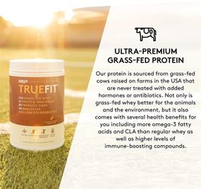 img 1 attached to 🥤 RSP TrueFit Protein Powder: Premium Grass Fed Whey Meal Replacement Shake with Organic Fruits & Veggies, Fiber, Probiotics | Non-GMO, Gluten Free, Keto-Friendly