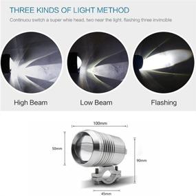 img 2 attached to GOODKSSOP Motorcycle Universal Headlight Headlamp Lights & Lighting Accessories