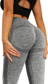 img 3 attached to 🏋️ Enhance Your Workout with RXRXCOCO High Waist Tummy Control Leggings: Ruched Butt Lift Yoga Pants for Effective Results