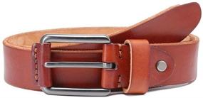 img 3 attached to 👨 HISTOCK Classic Leather Single Buckle Men's Belt Accessories: Premium Quality & Style