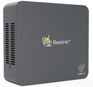 💻 beelink u55 mini pc windows 10 pro - intel i3-5005u, 8gb озу, 256 гб ssd - 4k dual hdmi, 2.4g+5.8g wifi, bt4.0 - маленький и мощный настольный компьютер логотип