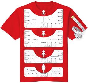 img 4 attached to 👕 5 Piece T-shirt Ruler Guide Set for Kids and Adults - T-Shirt Alignment Tool for Cricut Heat Press, Ideal for Centering Vinyl Designs, Embroidery, Pocket Logos, and Vinyl Press in White