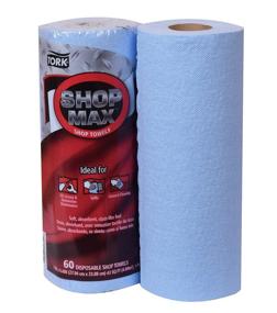 img 1 attached to 🧻 Tork ShopMax Blue Heavy Duty Paper Shop Towel, High Absorbency, 30 Rolls, 60 Sheets per Roll - Model 450360
