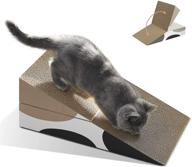 🐱 comsaf cat scratcher triangle: foldable cardboard, multiple angles, protects furniture logo