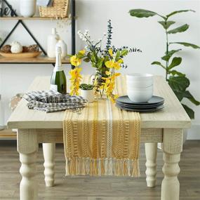 img 1 attached to 🍽️ Enhance Your Table Setting with DII Farmhouse Braided Table Runner: A Must-Have for Food Service Equipment & Supplies