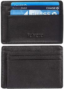 img 3 attached to 🔒 Leather RFID Blocking Pocket Minimalist Wallet