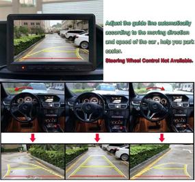 img 3 attached to 📸 GreenYi-59 Car License Plate Trajectory Backup Camera: Dynamic Moving Guide Line, Waterproof Night Vision, Wide View Angle