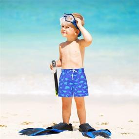 img 1 attached to 🩳 Boys' Quick Dry Swim Trunks for Beach and Pool Fun - Bathing Suit Shorts Kids Swimsuit