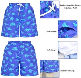 img 3 attached to 🩳 Boys' Quick Dry Swim Trunks for Beach and Pool Fun - Bathing Suit Shorts Kids Swimsuit