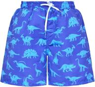 🩳 boys' quick dry swim trunks for beach and pool fun - bathing suit shorts kids swimsuit logo