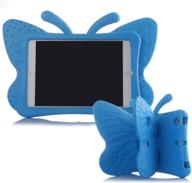 🦋 er chen lightweight cute butterfly design shockproof eva foam case for ipad 2/3/4 - kids edition (blue) logo