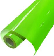 👕 neon green htv 12"x12ft roll: high-quality iron-on heat transfer vinyl for t-shirts logo