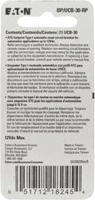img 3 attached to 🔌 Bussmann BP UCB 30 RP Universal Circuit Fuse