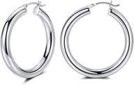 sterling lightweight hollow earrings - stylish jewelry for girls logo