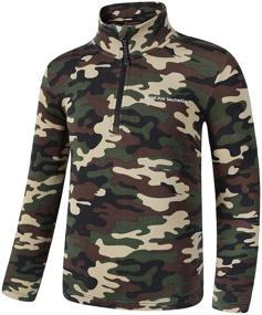 img 1 attached to Stretchable Camo Crewneck Fleece Layers for Girls' Clothing