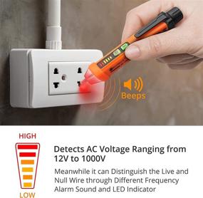 img 3 attached to 🔌 Neoteck Неконтактный тестер напряжения пера и отрезатель-скрутчик проводов 8 дюймов 10-22 AWG: Незаменимый многофункциональный инструментарий для работы с электрикой