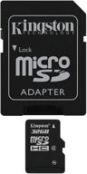 📸 32gb kingston microsd hc memory card with adapter and usb 2.0 memorymarket dual slot card reader - 32 gb sdc4/32gb microsdhc & sd logo