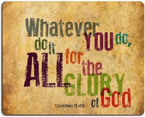 img 2 attached to 🙏 Christian Bible Verse Mouse Pad: Inspiring Designs for Glorifying God with Every Click!