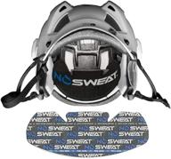 🏒 usa made hockey helmet sweat liner - patented moisture wicking technology - disposable sweatband - keeps sweat out of eyes logo