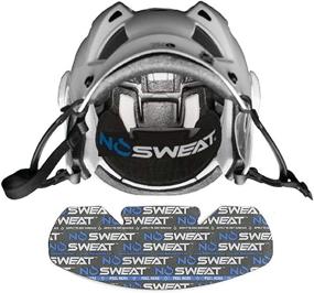 img 4 attached to 🏒 USA Made Hockey Helmet Sweat Liner - Patented Moisture Wicking Technology - Disposable Sweatband - Keeps Sweat Out of Eyes