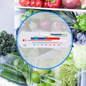 img 1 attached to 🌡️ Fridge Freezer Chiller Cooler Twin Pack Thermometer: Accurate Temperature Gauge for Refrigerator