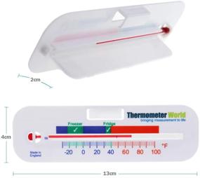 img 2 attached to 🌡️ Fridge Freezer Chiller Cooler Twin Pack Thermometer: Accurate Temperature Gauge for Refrigerator