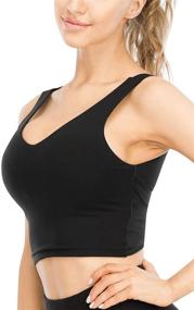 img 3 attached to 👚 Premium Comfort and Support: TASADA V Neck Sports Bras for Women - Top-Quality Women's Clothing