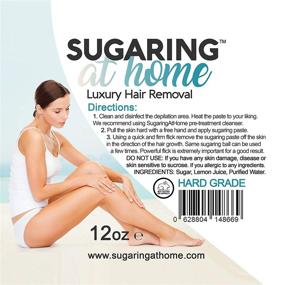 img 3 attached to 🌸 Sugaring Paste for Effective Hair Removal on Bikini, Brazilian, Arms, Legs, and Back - 12 oz.