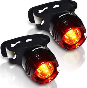 img 4 attached to 🚴 Stupidbright SBR-1: Ultra-Bright Strap-On Rear Bike Tail Light Mini LED for Bicycles, Skateboards & Longboards