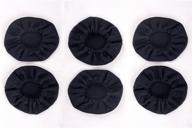 ✈️ premium pack of 6 cloth ear covers for pilot aviation headsets - enhanced comfort and noise reduction logo