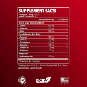 img 3 attached to 💪 RARI Nutrition Amino Mend Rocket Pop - Natural BCAAs Amino Acids Powder with Pink Himalayan Salt for Endurance & Post Workout Recovery, Keto Friendly Aminos, 30 Servings