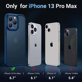 img 3 attached to TORRAS Shockproof iPhone 13 Pro Max Case - 8 FT Military Drop Protection, Blue Guardian Series