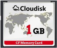 💾 high-speed cloudisk compactflash cf memory card with compactflash reader - ideal camera card for dslr (1gb) logo