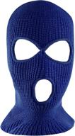 🧤 outdoor thermal ski mask - full coverage knit sew acrylic face cover - one size fits most - super z outlet logo