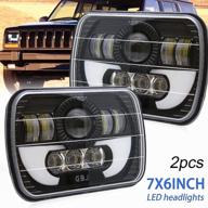 улучшите свой chevy express xj yj с фарой co light 2pcs 5x7 led - улучшенная замена опечатанного луча для ближнего/дальнего светового пучка и drl логотип