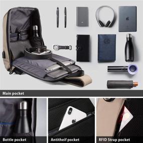img 2 attached to VGOAL Anti Theft Messenger Charging Women，Blue Laptop Accessories and Bags, Cases & Sleeves