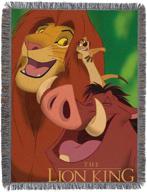 disneys jungle friends tapestry blanket logo